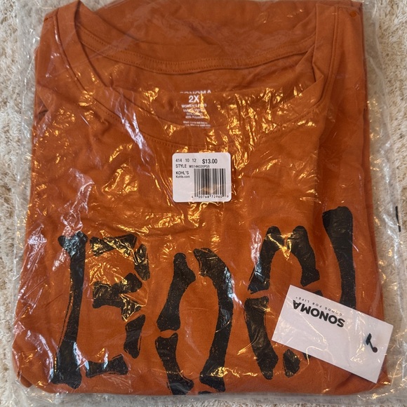 Sonoma Tops - Sonoma Rust Graphic Tee with Black Print